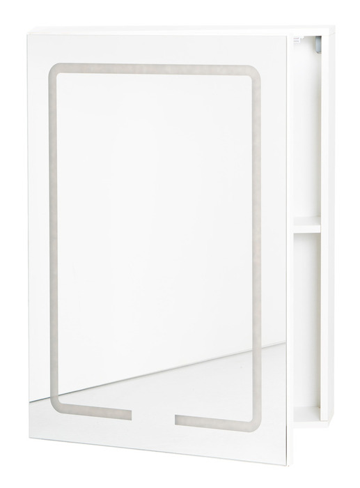 Spejlskab m/LED-lys 60,7 x 15 x 80,5 cm